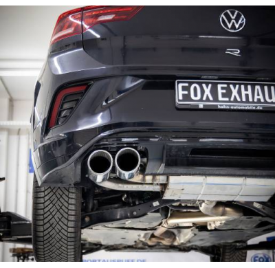 Sistema de escape parcial VW T-Roc R 4motion de OPF - 2x100 Tipo 47 derecho Fox exhaust