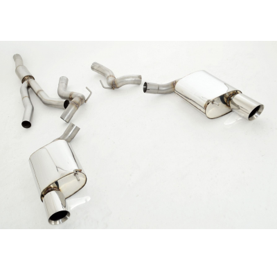 Catback-System De 70 Mm Con Salida De Escape Izquierdo Y Derecho Friedrich Ford Mustang Vi Cabrio  Desde Año: 2014  2.3l Ecoboos