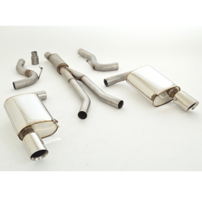 Catback-System De 70 Mm Con Salida De Escape Izquierdo Y Derecho Friedrich Ford Mustang Vi Coupe  Desde Año: 2014  2.3l Ecoboost