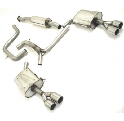 Catback-System De 70 Mm Con Salida De Escape Izquierdo Y Derecho Friedrich Ford Mondeo (Ba7)  Año: 05/2010-08/2014 Turnier  2.0l