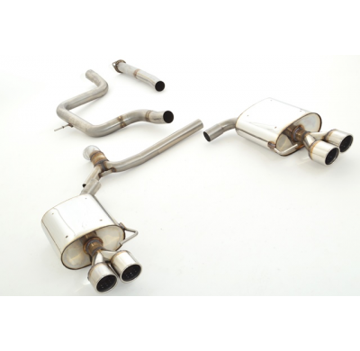 Catback-System De 70 Mm Con Salida De Escape Izquierdo Y Derecho Friedrich Ford S-Max  Año: 2008-05/2010  2.2l Tdci 129kw