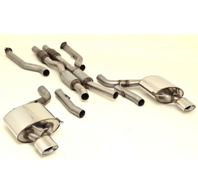 Catback-System De 70 Mm Con Salida De Escape Izquierdo Y Derecho Friedrich Bmw 6er E63  Año: 2004-08/2007 Coupe  645ci 245kw / 6