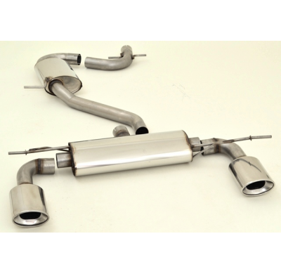 Catback-System De 70 Mm Con Salida De Escape Izquierdo Y Derecho Friedrich Vw Golf Vi  Año: 10/2008-2012 2wd  1.2l Tsi 63/77kw /