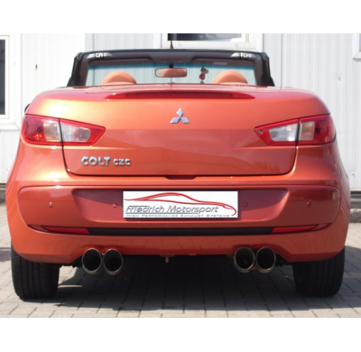 Escape Trasero Con Salida De Escape Izquierdo Y Derecho Friedrich Mitsubishi Colt Czc Cabrio  Desde Año: 2006  1.5l 80kw / 1.5l