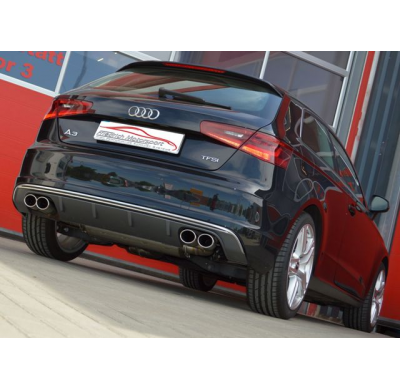 Escape Trasero Con Salida De Escape Izquierdo Y Derecho Friedrich Audi A3 8v 3-Puertas 2wd  Desde Año: 08/2012  1.8l Tfsi 132kw