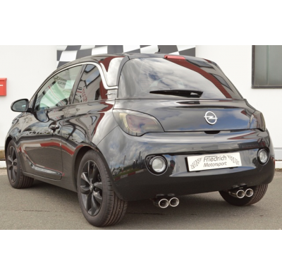 Escape Trasero Con Salida De Escape Izquierdo Y Derecho Friedrich Opel Adam  Año: 12/2012-06/2018  1.0l Turbo 66/85kw / 1.4l 64/