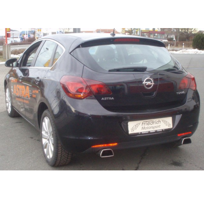 Escape Trasero Con Salida De Escape Izquierdo Y Derecho Friedrich Opel Astra J 5-Puertas  Desde Año: 12/2009  1.4l Turbo 88/103k