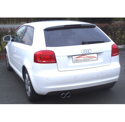 Sistema De Catback Racing De 63,5 Mm Friedrich Audi A3 8p 2wd  Desde Año: 2003  1.6l 75kw / 1.6l Fsi 85kw / 1.6l Tdi 66/77kw / 1