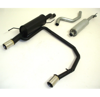 Sistema De Catback De 63,5 Mm Con Salida De Escape Izquierdo Y Derecho Friedrich Opel Corsa D  Desde Año: 2006  1.0l 12v 44kw /