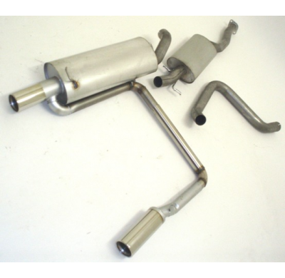 Sistema De Catback De 63,5 Mm Con Salida De Escape Izquierdo Y Derecho Friedrich Ford Escort  Año: 10/92-98 Hatchback & Cabrio