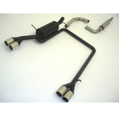 Sistema De Catback De 63,5 Mm Con Salida De Escape Izquierdo Y Derecho Friedrich Skoda Fabia 6y  Año: 99-2007 Combi  1.2l 47kw /