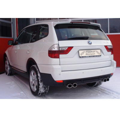 Escape Trasero Con Salida De Escape Izquierdo Y Derecho Friedrich Bmw X3 E83  Año: 2003-2010  2.0l D 130kw / 3.0l D 150/160kw
