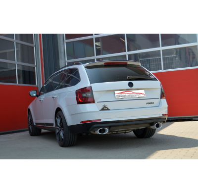 Escape Trasero De 76 Mm Con Salida De Escape Izquierdo Y Derecho Friedrich Skoda Octavia 5e  Desde Año: 2013 (Incluido Facelift)
