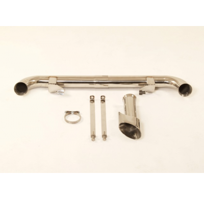 Cuprohr + Tubo De Escape 80 / 100mm Ovalado Friedrich Porsche 911 Typ 964 Carrera 2 & 4  Año: 89-93  3.6l 184kw