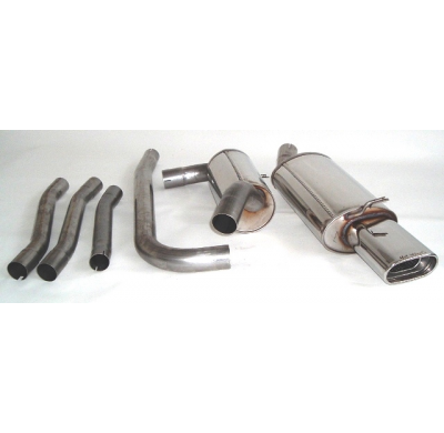 Sistema De Catback De 63,5 Mm Friedrich Ford Fiesta Gfj  Año: 89-95  1.1l 37/40kw / 1.3l 44kw / 1.4l 52/54/55kw / 1.6l 66/76/81/