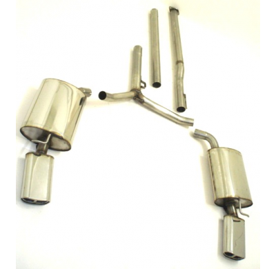 Sistema De Catback De 63,5 Mm Con Salida De Escape Izquierdo Y Derecho Friedrich Hyundai I40 Cw  Desde Año: 2011  1.7l Crdi 85/1