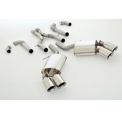Catback-System De 76 Mm Con Salida De Escape Izquierdo Y Derecho Friedrich Chevrolet Camaro Coupe Automatik  Desde Año: 2016- /