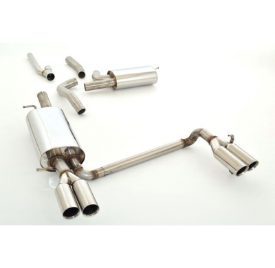 Sistema De Catback De 63,5 Mm Con Salida De Escape Izquierdo Y Derecho Friedrich Audi A4 B5  Año: 95-2000 2wd Sedan & Avant  2.4