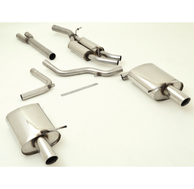 Sistema De Catback De 63,5 Mm Con Salida De Escape Izquierdo Y Derecho Friedrich Audi A4 B6 (8e/8h) 2wd  Año: 2000-2004 Sedan &