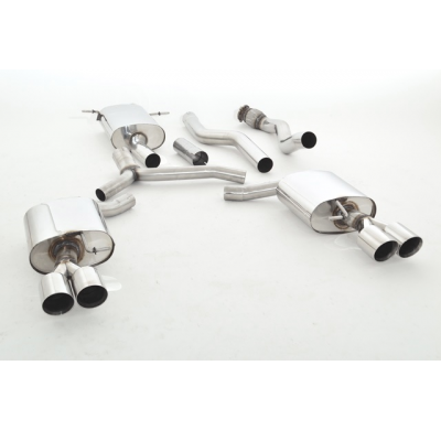 Catback-System De 76 Mm Con Salida De Escape Izquierdo Y Derecho Friedrich Audi A5 B8 Sportback 2wd  Año: 09/2009-07/2011  1.8l