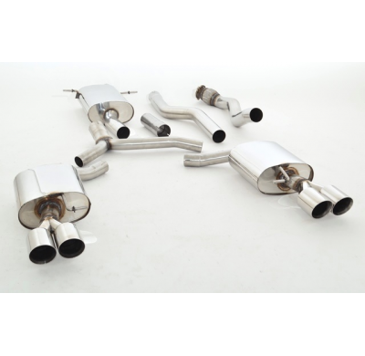 Catback-System De 76 Mm Con Salida De Escape Izquierdo Y Derecho Friedrich Audi A5 B8 Sportback 2wd  Año: 09/2009-07/2011  1.8l