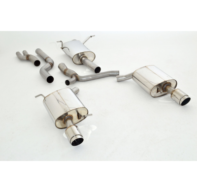 Catback-System De 76 Mm Con Salida De Escape Izquierdo Y Derecho Friedrich Audi Q5 8r Quattro  Año: 2009-04/2015  3.0l Tfsi 200k