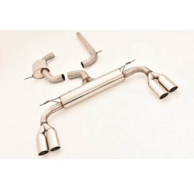 Catback-System De 76 Mm Con Salida De Escape Izquierdo Y Derecho Friedrich Audi A3 8v Sedan 2wd  Desde Año: 2013  1.8l Tfsi 132k