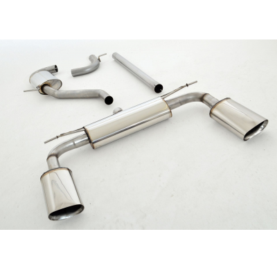 Sistema De Catback De 63,5 Mm Con Salida De Escape Izquierdo Y Derecho Friedrich Audi A3 8v Sedan 2wd  Desde Año: 2013  1.4l Tfs