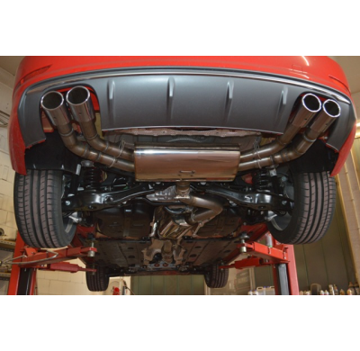 Sistema De Catback De 76 Mm Con Salida De Escape Izquierdo Y Derecho Con Control De Aleta Original Friedrich Audi S3 8v Sedan Qu