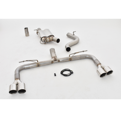 Sistema De Catback De 76 Mm Con Salida De Escape Izquierdo Y Derecho Con Control De Aleta Original Friedrich Audi S3 8v Cabrio Q