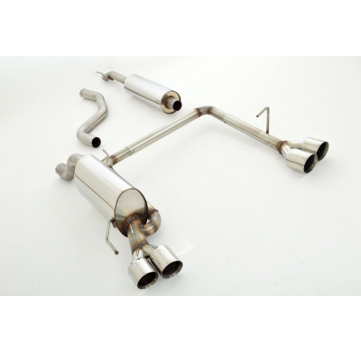 Sistema De Catback De 63,5 Mm Con Salida De Escape Izquierdo Y Derecho Friedrich Opel Corsa D  Desde Año: 2006  1.0l 12v 44kw /