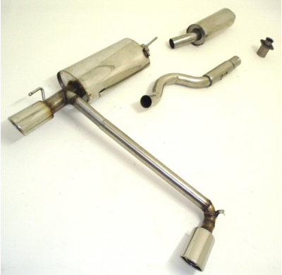 Sistema De Catback De 63,5 Mm Con Salida De Escape Izquierdo Y Derecho Friedrich Opel Astra F  Año: 91-98 Cabrio  1.4l 60kw / 1.