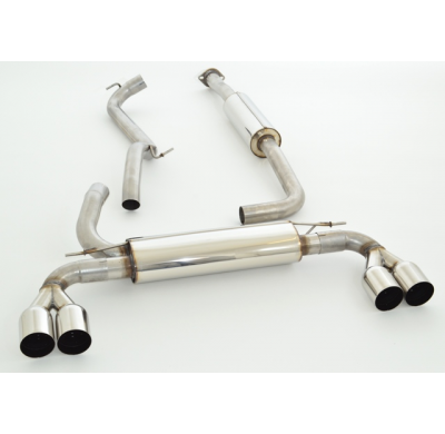 Sistema De Catback De 63,5 Mm Con Salida De Escape Izquierdo Y Derecho Friedrich Ford C-Max Dxa  Desde Año: 2010  1.0l Ecoboost