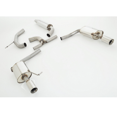 Catback-System De 76 Mm Con Salida De Escape Izquierdo Y Derecho Friedrich Vw Passat Cc  Desde Año: 2008 (2wd)  1.4l Tsi 118kw /