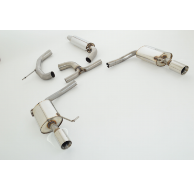 Catback-System De 76 Mm Con Salida De Escape Izquierdo Y Derecho Friedrich Vw Passat 3c B7  Desde Año: 11/2010 Variant (2wd)  1.