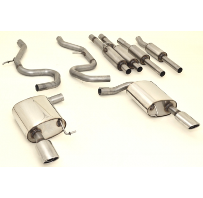 Sistema De Catback De 2x55 Mm Con Salida De Escape Izquierdo Y Derecho Friedrich Vw Passat 3c B7  Desde Año: 11/2010- Sedan & Va