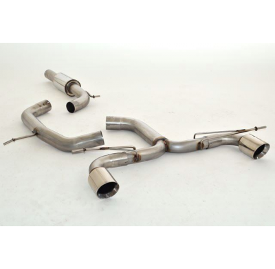 Catback-System De 76 Mm Con Salida De Escape Izquierdo Y Derecho Friedrich Vw Golf Vi  Año: 10/2008-2012 2wd  2.0l Tdi 81/103kw