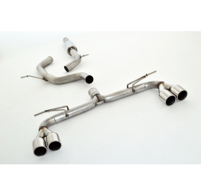 Catback-System De 76 Mm Con Salida De Escape Izquierdo Y Derecho Friedrich Vw Golf Vii  Año: 08/2012-02/2017 2wd  1.4l Tsi 90/92