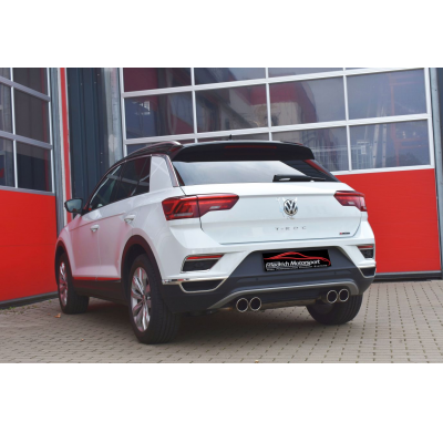 Catback-System De 76 Mm Con Salida De Escape Izquierdo Y Derecho Friedrich Vw T-Roc 4motion  Desde Año: 09/2018  2.0l Tsi 140kw
