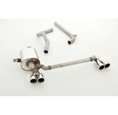 Sistema De Catback De 63,5 Mm Con Salida De Escape Izquierdo Y Derecho Friedrich Renault Megane Iii (Typ Z) Coupe  5-Puertas Inc