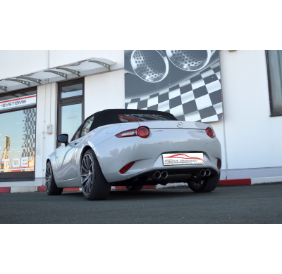 Sistema De Catback De 63,5 Mm Con Salida De Escape Izquierdo Y Derecho Friedrich Mazda Mx-5 Nd Roadster + Rf  Desde Año: 04/2015