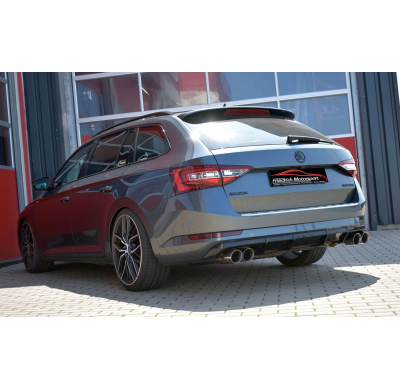 Catback-System De 76 Mm Con Salida De Escape Izquierdo Y Derecho Friedrich Skoda Superb 3v (3t)  Año: 03/2015-06/2018 Sedan & Co