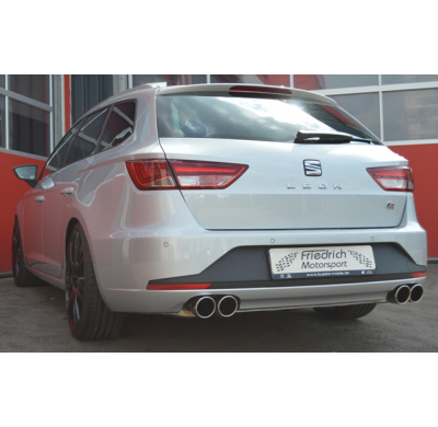 Catback-System De 76 Mm Con Salida De Escape Izquierdo Y Derecho Friedrich Vw Golf Vii Variant  Año: 2013-2017 2wd  2.0l Tdi 110