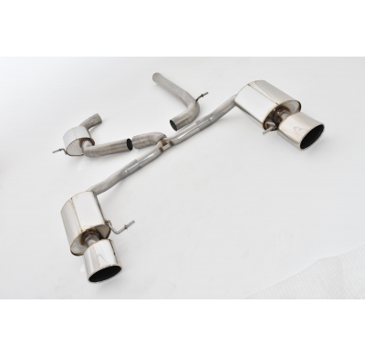 Catback-System De 76 Mm Con Salida De Escape Izquierdo Y Derecho Friedrich Seat Leon 5f St Cupra  Desde Año: 2014 2wd  2.0l Tsi