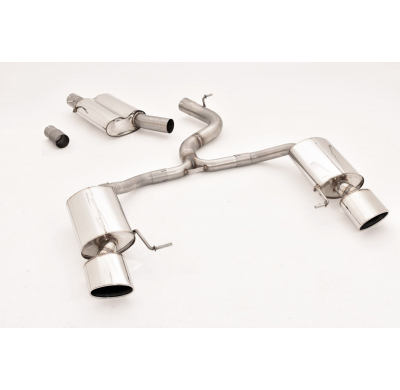 Catback-System De 76 Mm Con Salida De Escape Izquierdo Y Derecho Friedrich Seat Leon 5f St Cupra 4drive  Desde Año: 2018-  2.0l