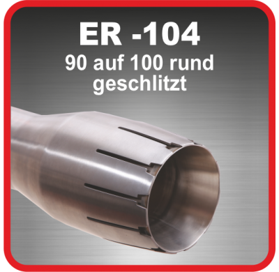 Cola De Escape De Acero Friedrich Er-104