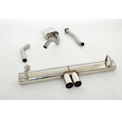 Sistema De Catback De 63,5 Mm Con Tubo De Escape En El Medio Friedrich Opel Calibra  Año: 93-97 (No Automatico)  2.0l 16v 100kw