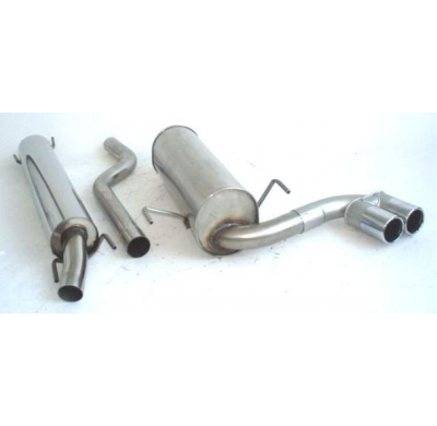 Sistema De Catback De 63,5 Mm Con Tubo De Escape En El Medio Friedrich Opel Astra G  Año: 98-2004 Cc/Hatchback  1.2l 16v 48/55kw