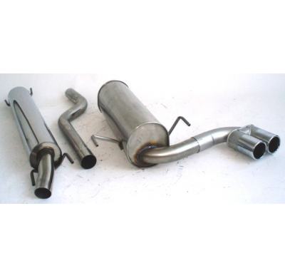 Sistema De Catback De 63,5 Mm Con Tubo De Escape En El Medio Friedrich Opel Astra H 5-Puertas  Desde Año: 2003  1.3l Cdti 66kw /