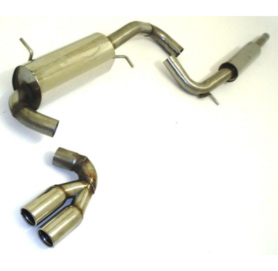 Sistema De Catback De 63,5 Mm Con Tubo De Escape En El Medio Friedrich Seat Arosa  Año: 97-2005  1.4l 16v 74kw